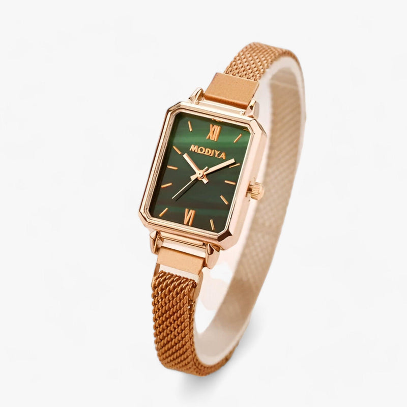 Fashionable Square Watch with Magnetic Band - Selena-Green-State of Style
