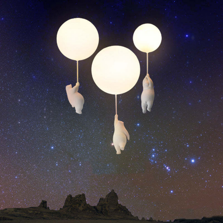 Fateh Ceiling Lights Pendant Lights Bear Balloon-A-15 cm-State of Style
