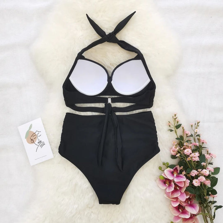 Felicia Bikini | Unique & Trendy-Black Floral-S-State of Style