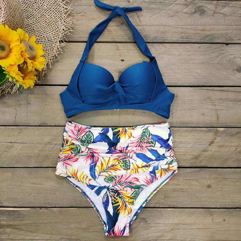 Felicia Bikini | Unique & Trendy-Blue Floral-S-State of Style