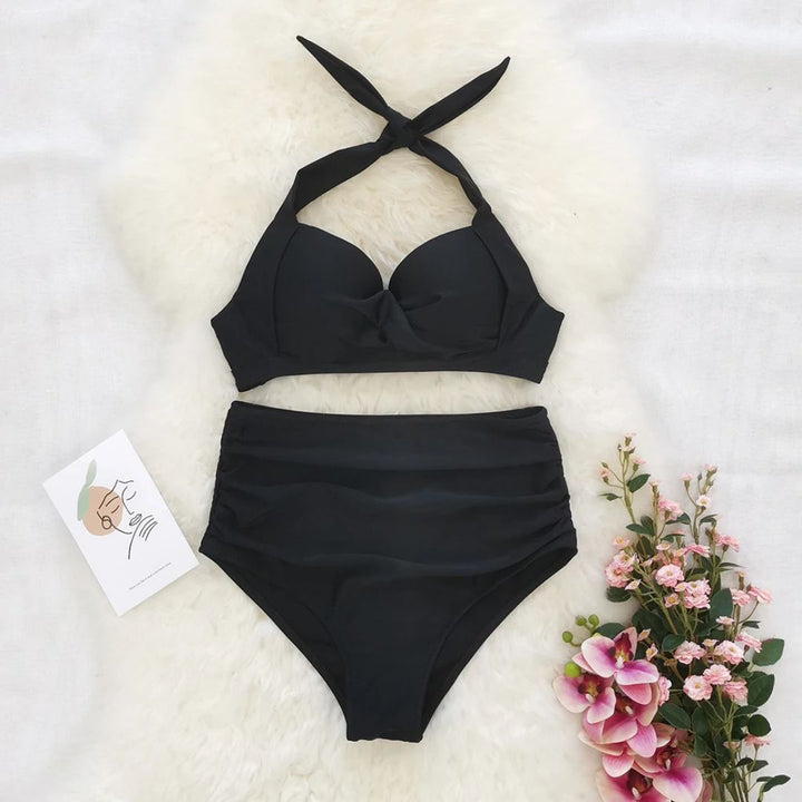 Felicia Bikini | Unique & Trendy-Solid Black-S-State of Style