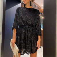 Felicia Elegant Evening Cocktail Dress-Black-S-State of Style
