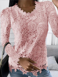 Feliza - Elegant Women's Blouse-Pink-M-State of Style
