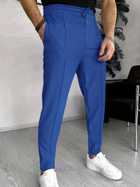 Finn Comfortable Waffle Joggers for Men-Blue-S-State of Style