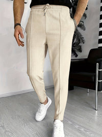 Finn Comfortable Waffle Joggers for Men-Khaki-S-State of Style