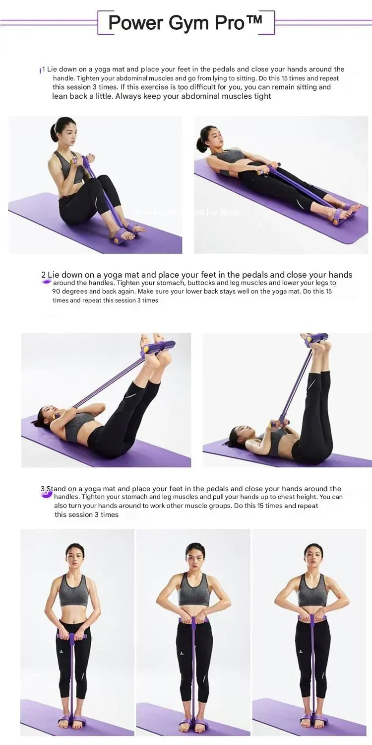 Fitness Resistance Band - FlexoTrainer-Purple-State of Style