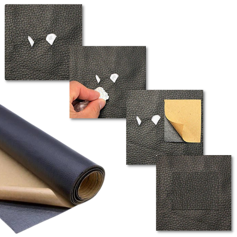 FixLeather Self-Adhesive Repair Patch – Revive Leather Furniture and Accessories-Black-State of Style