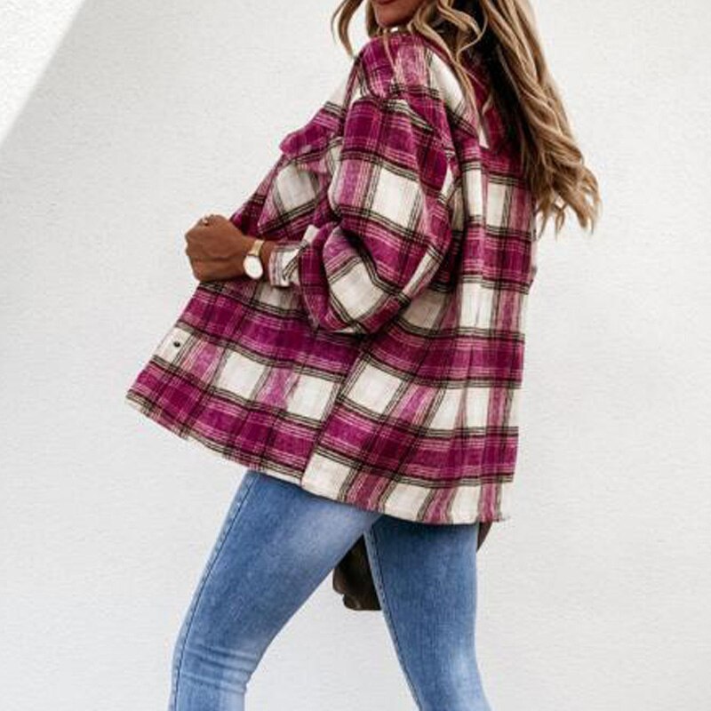 Flannel Jacket For Women | Stylish & Warm Outerwear-Brown-S-State of Style