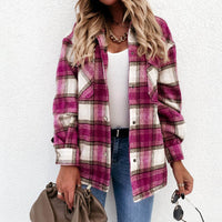 Flannel Jacket For Women | Stylish & Warm Outerwear-Red-S-State of Style
