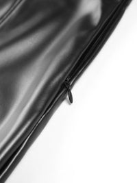 Flared Women's Pants in Faux Leather - Sofia-Black-XS-State of Style