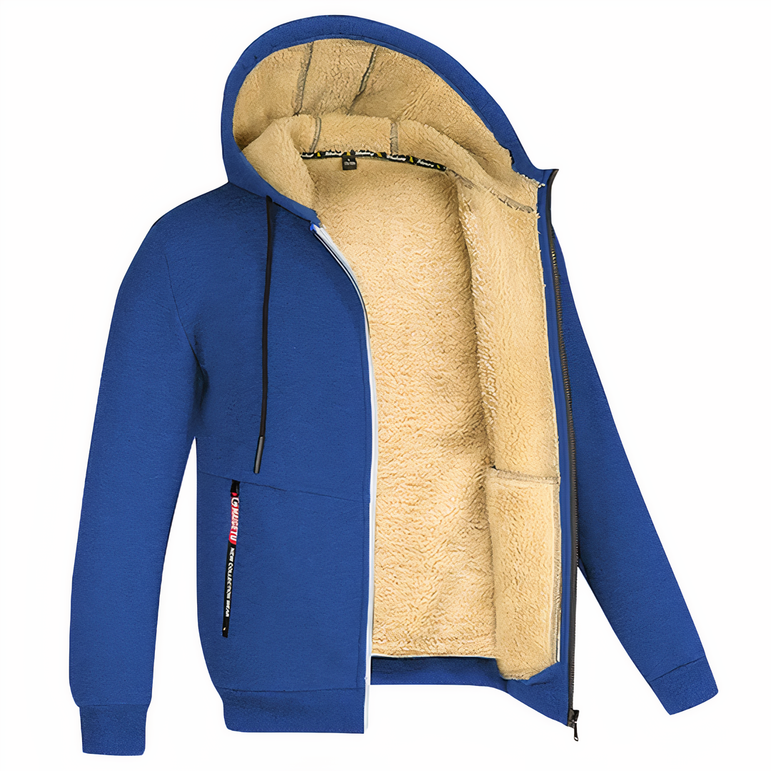 Fleece-Lined Jacket - Liam-Royal Blue-XS-State of Style