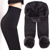 Fleece-Lined Winter Leggings - Elsa-Blue-S-State of Style
