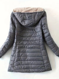 Fleece-Lined Women's Jacket with Zip - Eliza-Black-XS-State of Style