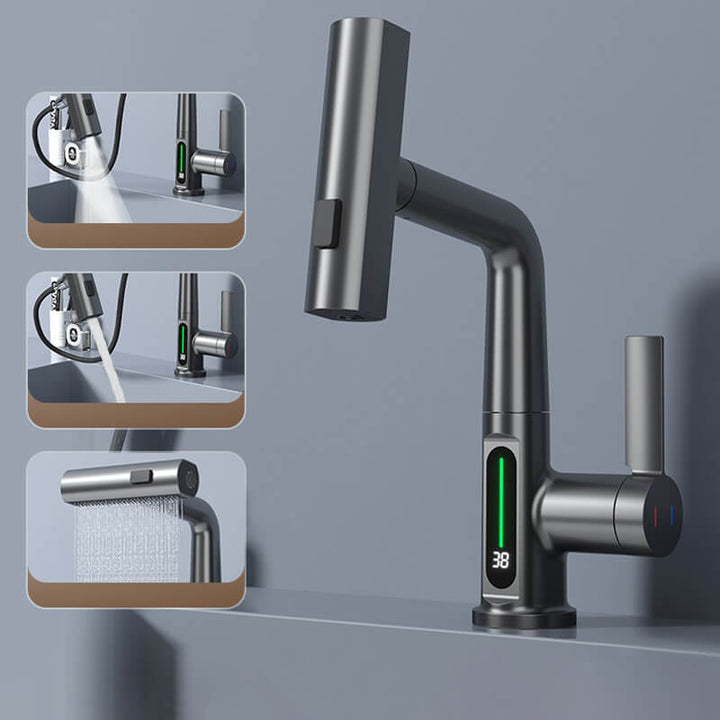 Flexible Water Tap - WaterMaster-Black Metal with display-State of Style