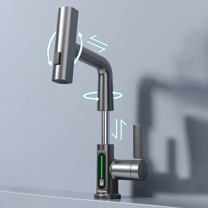 Flexible Water Tap - WaterMaster-Black with display-State of Style