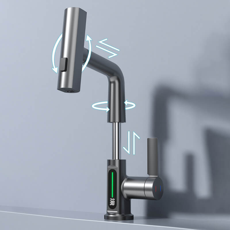 Flexible Water Tap - WaterMaster-Black with display-State of Style