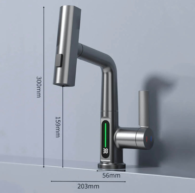 Flexible Water Tap - WaterMaster-Black with display-State of Style
