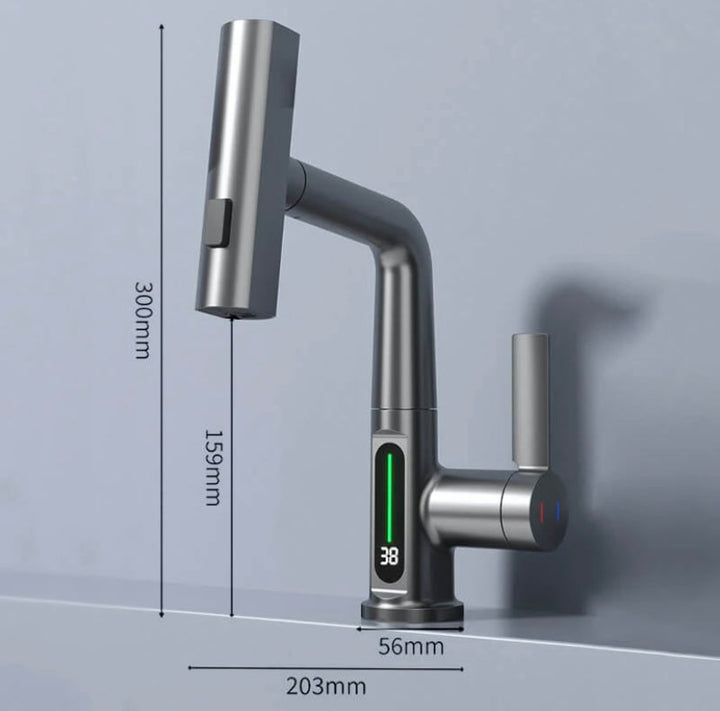 Flexible Water Tap - WaterMaster-Black with display-State of Style