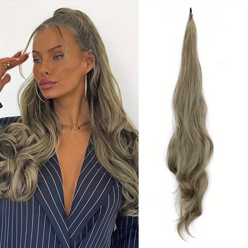 Flexible Wrap-Around Ponytail for Long, Full Hair - Selena-Ash Blonde-State of Style