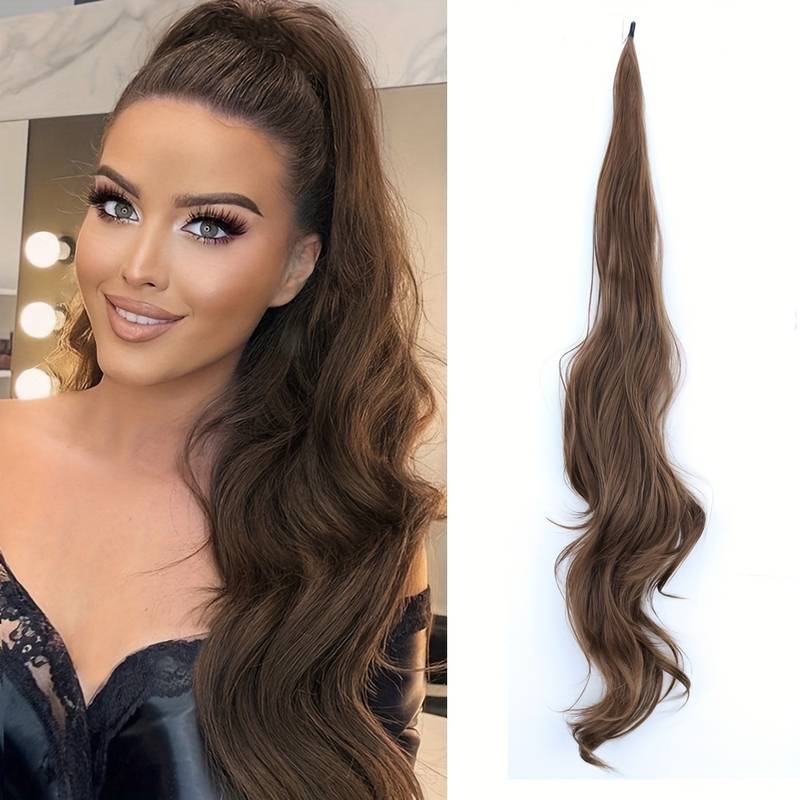 Flexible Wrap-Around Ponytail for Long, Full Hair - Selena-Hollywood Brunette-State of Style
