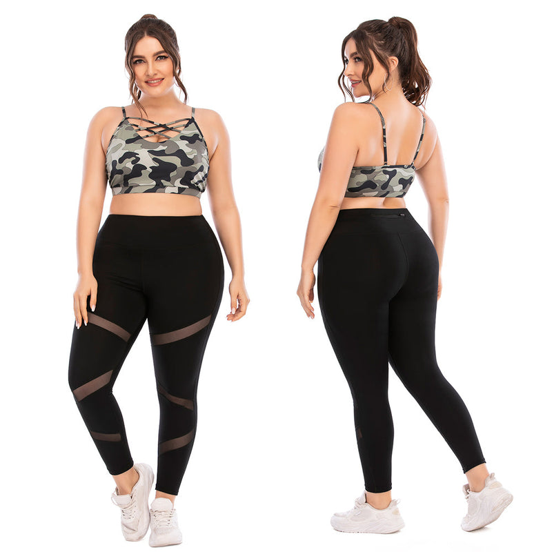 FlexiFit Plus Size Activewear Set – Confident & Comfortable Training Gear-Army Green-2XL-State of Style