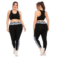 FlexiFit Plus Size Activewear Set – Confident & Comfortable Training Gear-Black A-2XL-State of Style