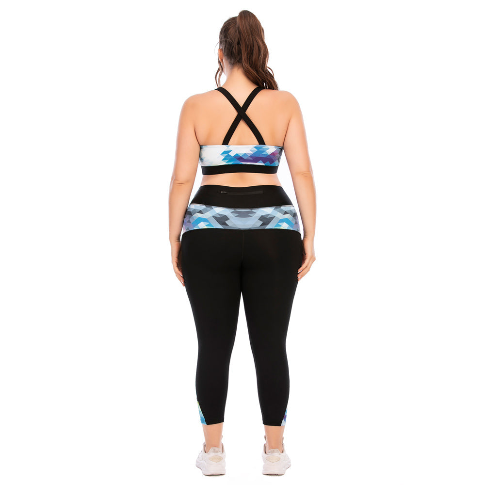 FlexiFit Plus Size Activewear Set – Confident & Comfortable Training Gear-Multi-Colour A-2XL-State of Style