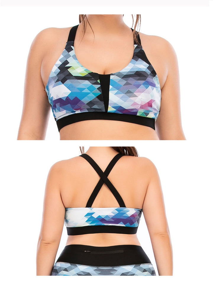 FlexiFit Plus Size Activewear Set – Confident & Comfortable Training Gear-Multi-Colour A-2XL-State of Style