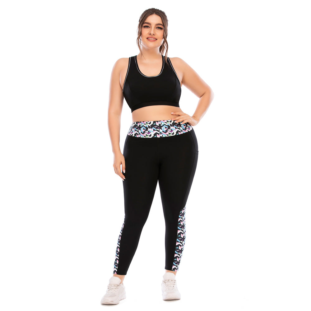 FlexiFit Plus Size Activewear Set – Confident & Comfortable Training Gear-Multi-Colour A-2XL-State of Style