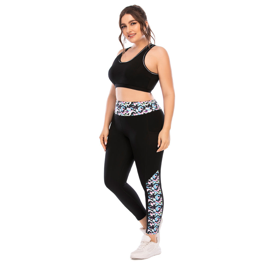 FlexiFit Plus Size Activewear Set – Confident & Comfortable Training Gear-Multi-Colour A-2XL-State of Style
