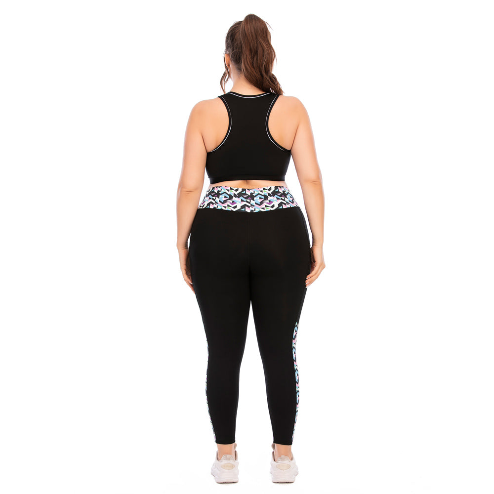 FlexiFit Plus Size Activewear Set – Confident & Comfortable Training Gear-Multi-Colour A-2XL-State of Style