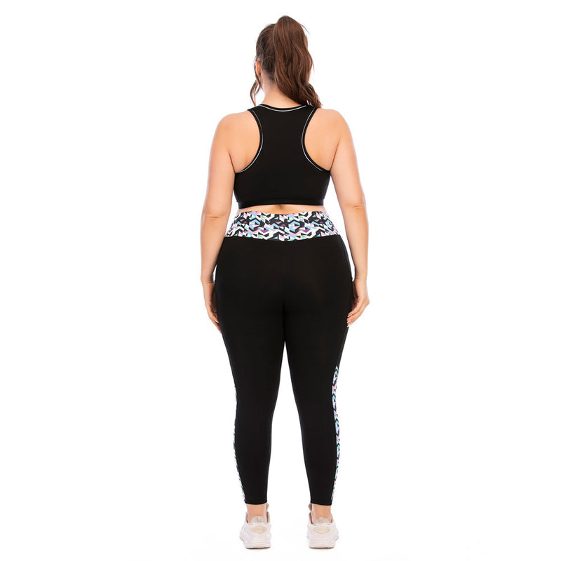 FlexiFit Plus Size Activewear Set – Confident & Comfortable Training Gear-Multi-Colour A-2XL-State of Style