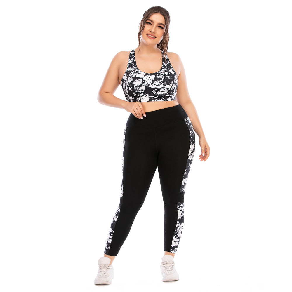 FlexiFit Plus Size Activewear Set – Confident & Comfortable Training Gear-Multi-Colour A-2XL-State of Style