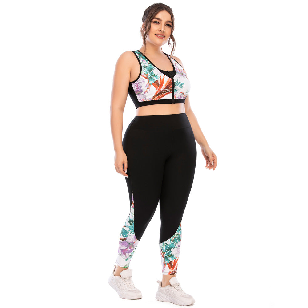 FlexiFit Plus Size Activewear Set – Confident & Comfortable Training Gear-Multi-Colour A-2XL-State of Style