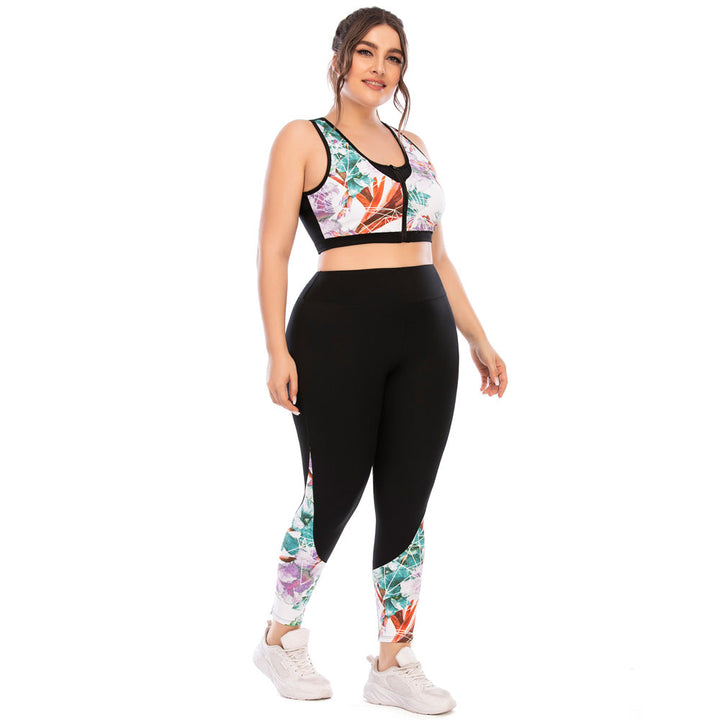 FlexiFit Plus Size Activewear Set – Confident & Comfortable Training Gear-Multi-Colour A-2XL-State of Style