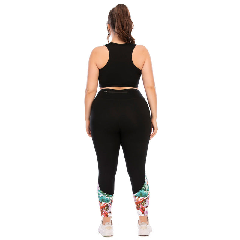 FlexiFit Plus Size Activewear Set – Confident & Comfortable Training Gear-Multi-Colour A-2XL-State of Style