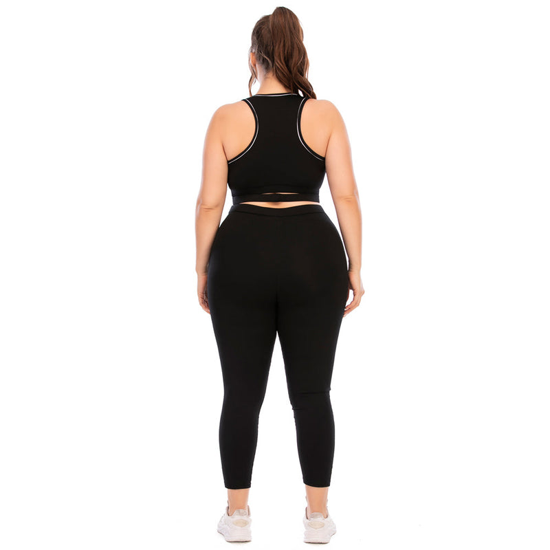 FlexiFit Plus Size Activewear Set – Confident & Comfortable Training Gear-Multi-Colour A-2XL-State of Style