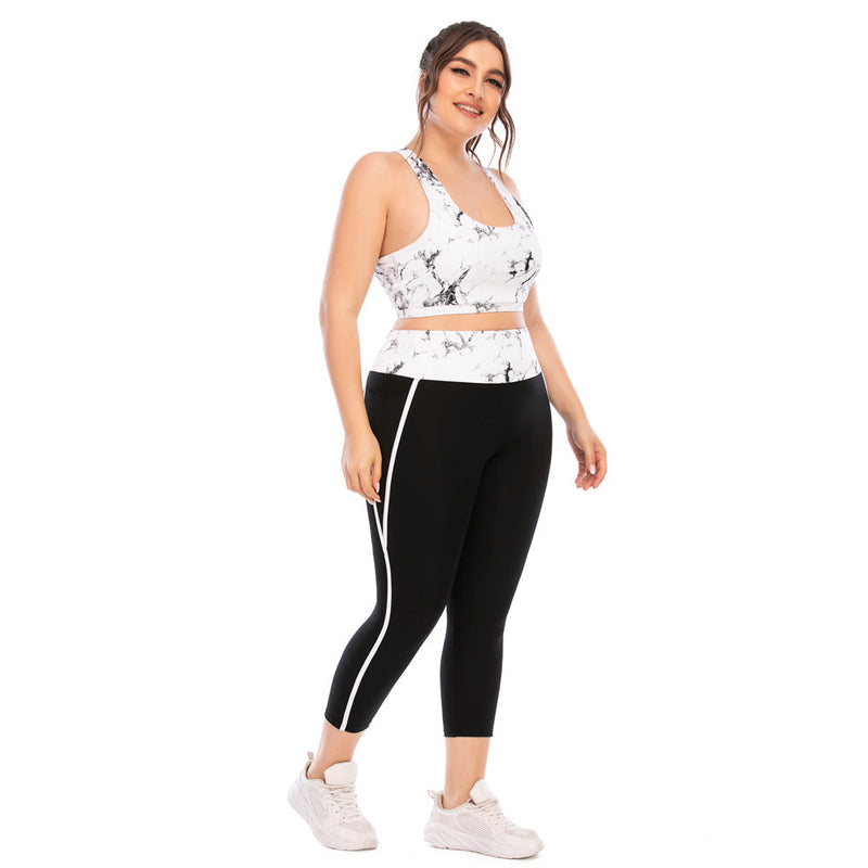 FlexiFit Plus Size Activewear Set – Confident & Comfortable Training Gear-Multi-Colour A-2XL-State of Style