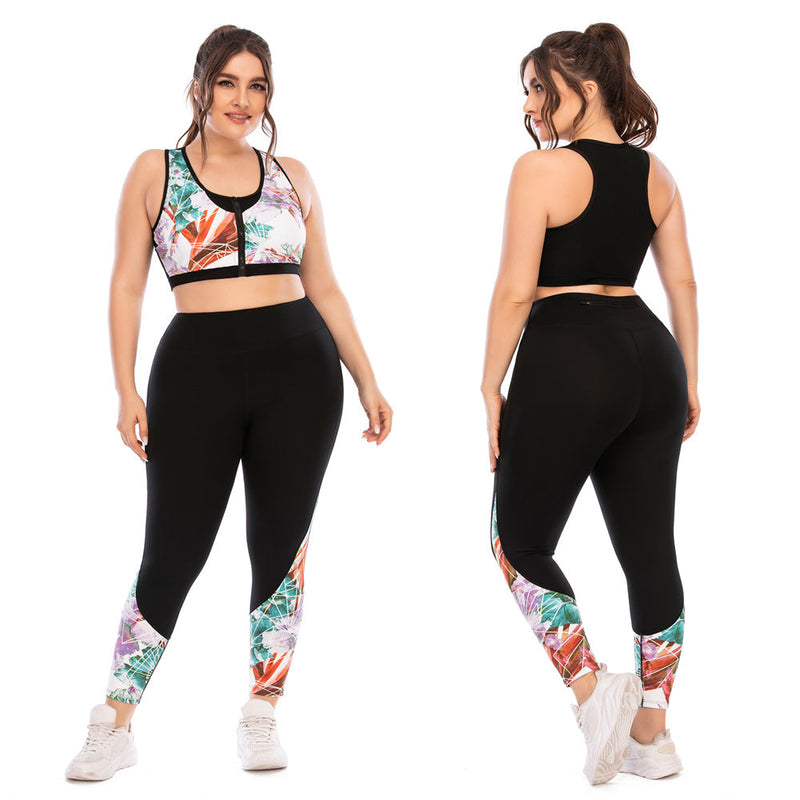 FlexiFit Plus Size Activewear Set – Confident & Comfortable Training Gear-Multi-Colour A-2XL-State of Style