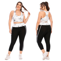 FlexiFit Plus Size Activewear Set – Confident & Comfortable Training Gear-White-2XL-State of Style