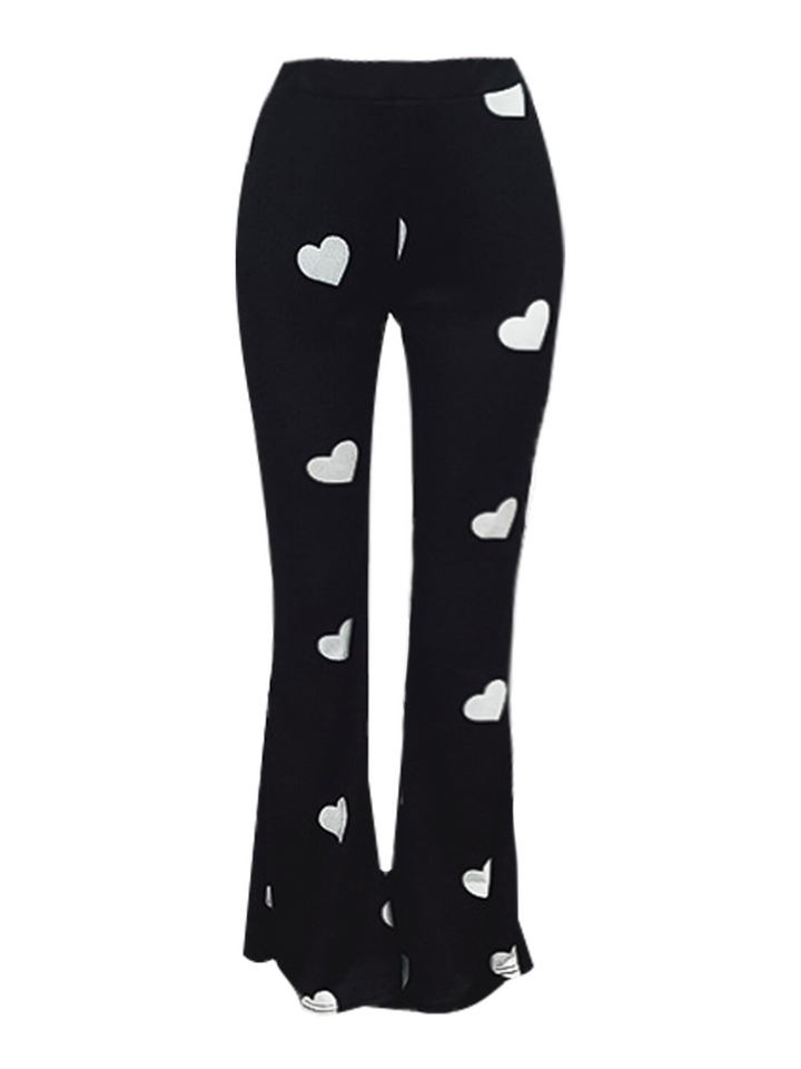 FlexiFit Printed Lounge Pants – Plus Size-Black-2XL-State of Style
