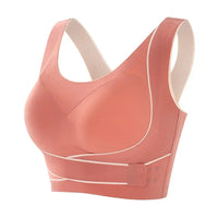 FlexiFit Sports Bra with Adjustable Closure-Pink-M-State of Style