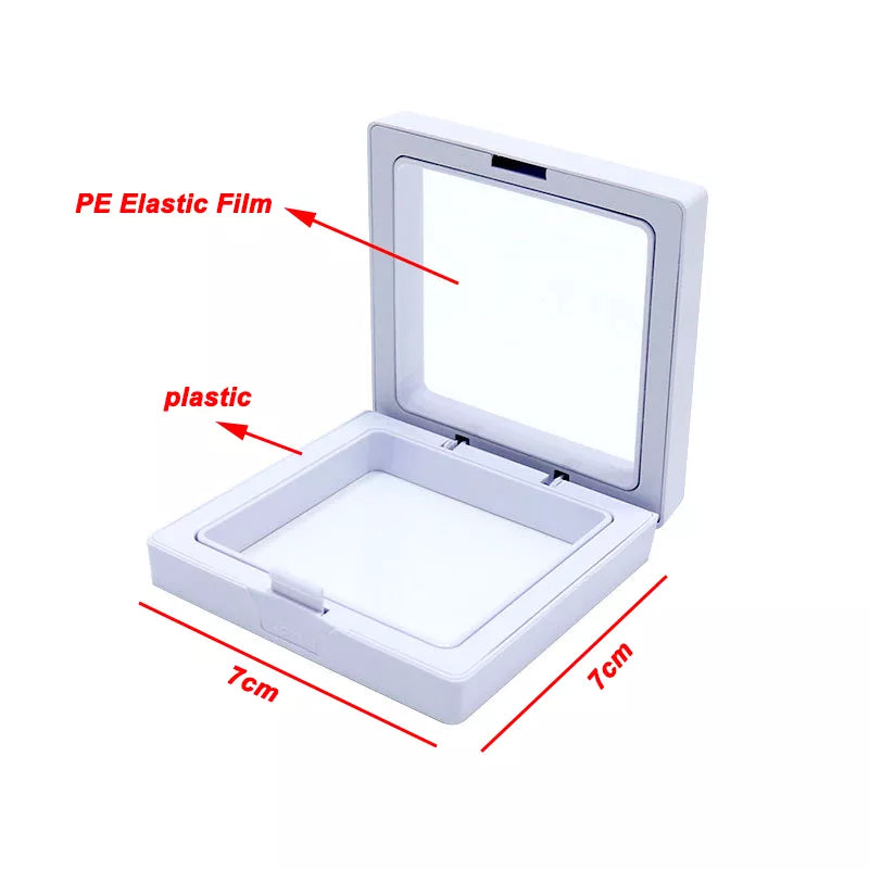Floating Jewellery Display Boxes | 10-Piece Set-BLACK-7 X 7 CM-State of Style