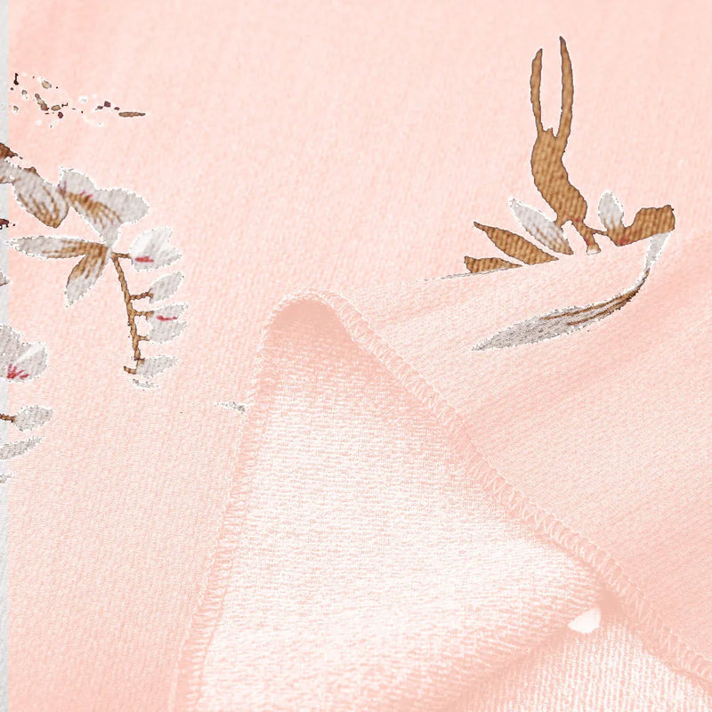 Floral Chiffon Plus Size Dress-Pink-L-State of Style