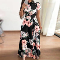 Floral Maxi Dress | Elegant & Comfortable-Black-S-State of Style