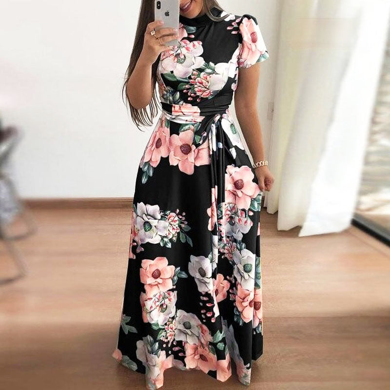 Floral Maxi Dress | Elegant & Comfortable-Black-S-State of Style