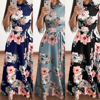 Floral Maxi Dress | Elegant & Comfortable-Black-S-State of Style