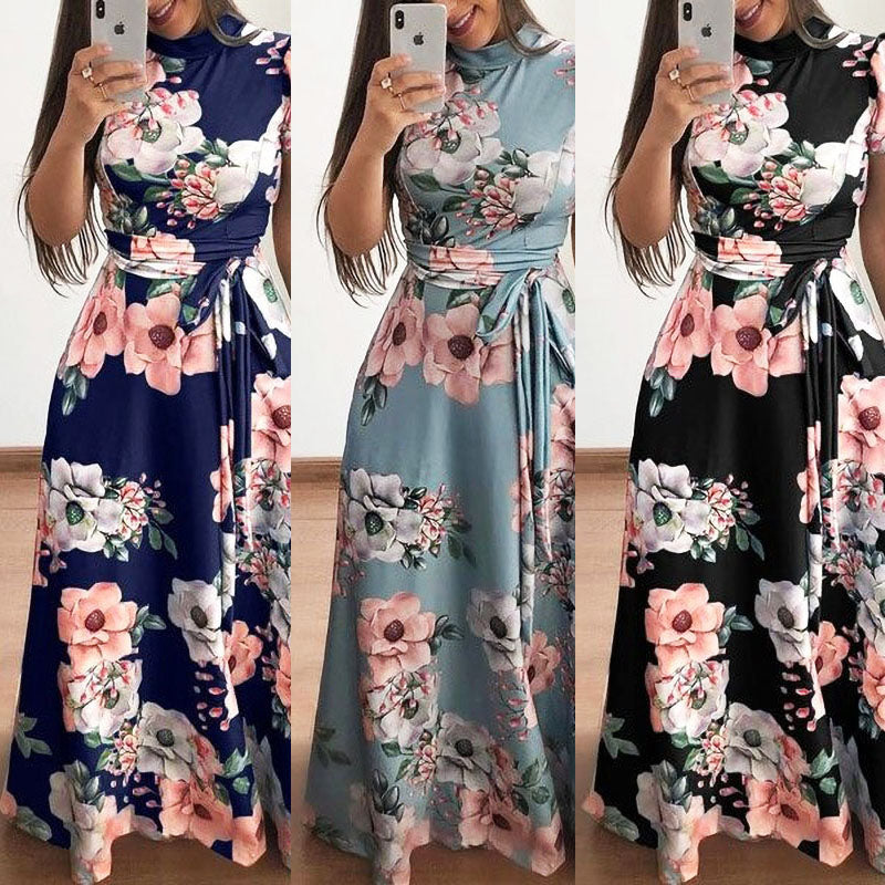 Floral Maxi Dress | Elegant & Comfortable-Black-S-State of Style