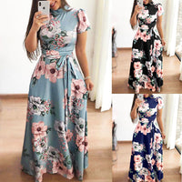 Floral Maxi Dress | Elegant & Comfortable-Black-S-State of Style