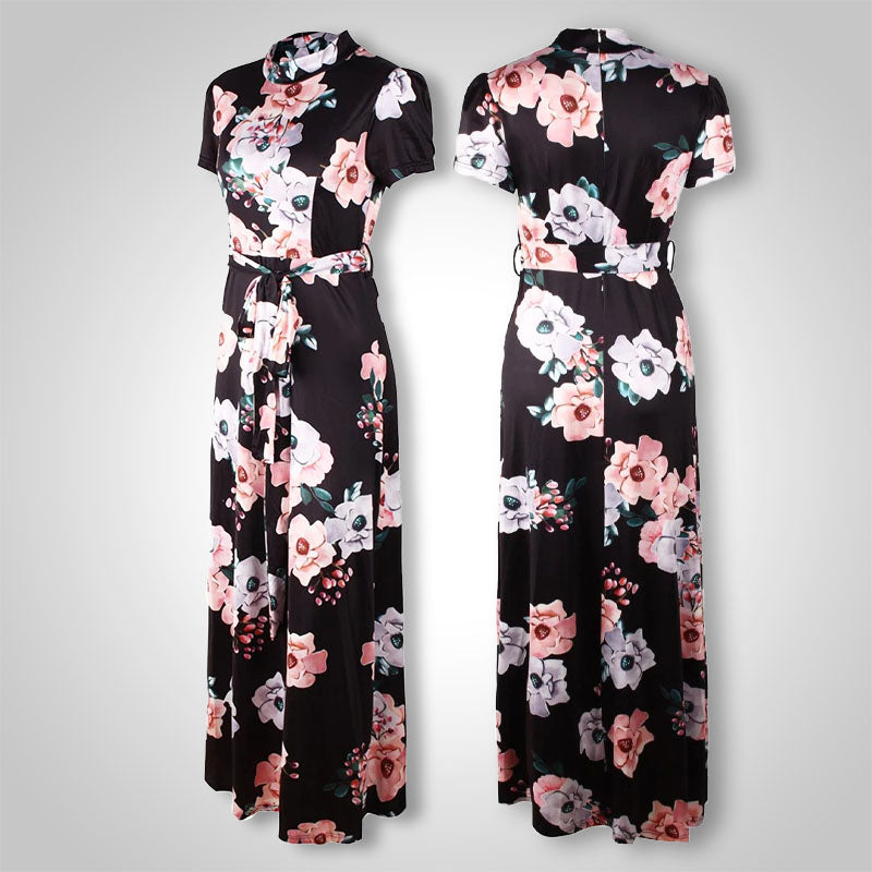 Floral Maxi Dress | Elegant & Comfortable-Black-S-State of Style